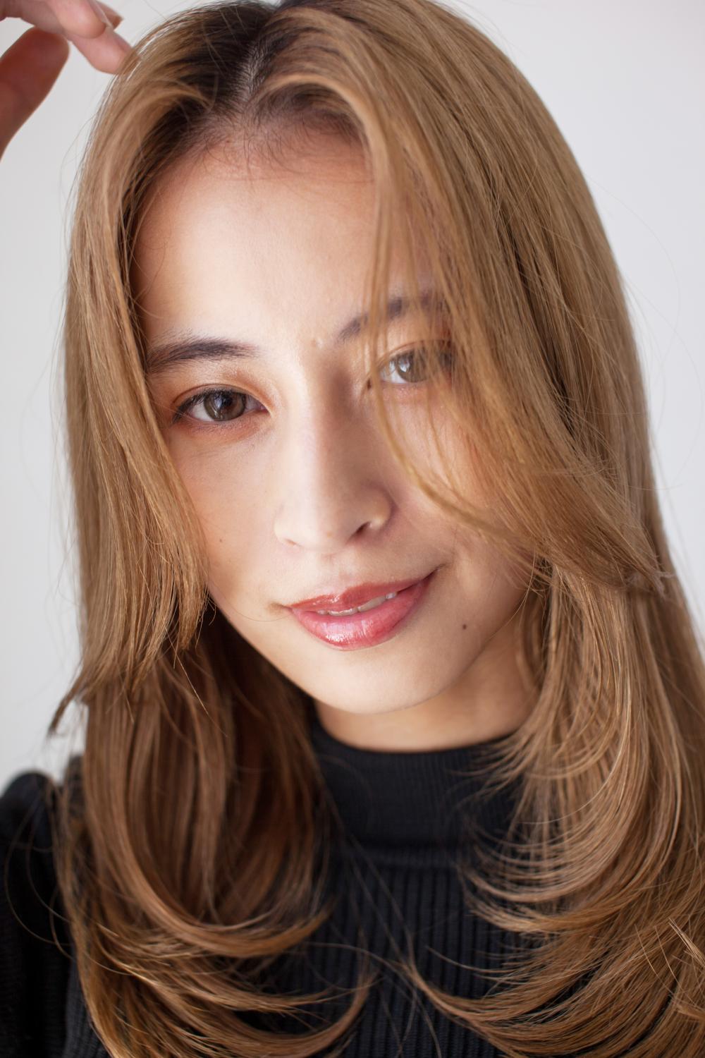 前髪無しロングレイヤー