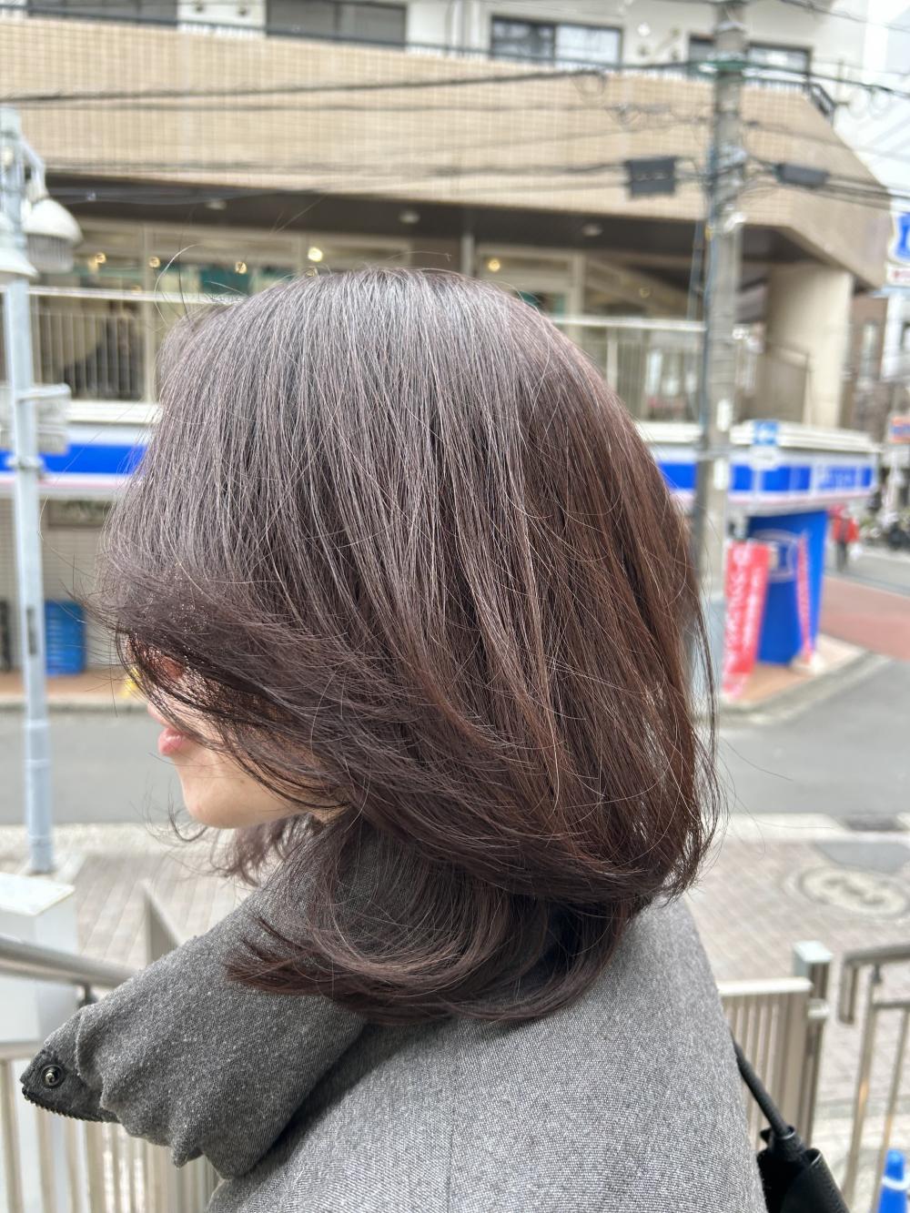 ピンクアッシュブラウン系カラー｜サブ写真②