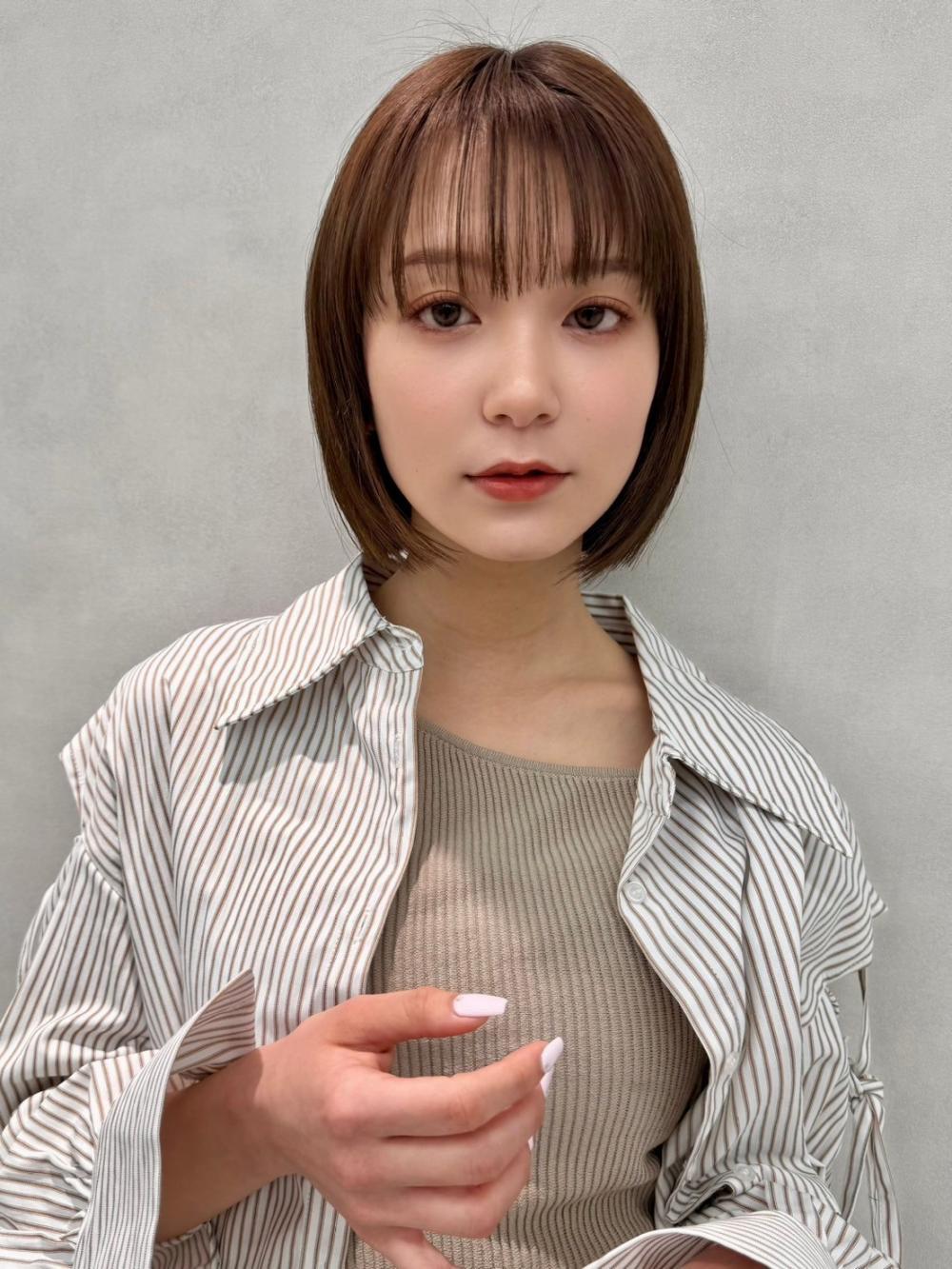 ショート/ボブ/髪質改善/脱白髪染め/白髪ぼかしハイライト｜メイン写真