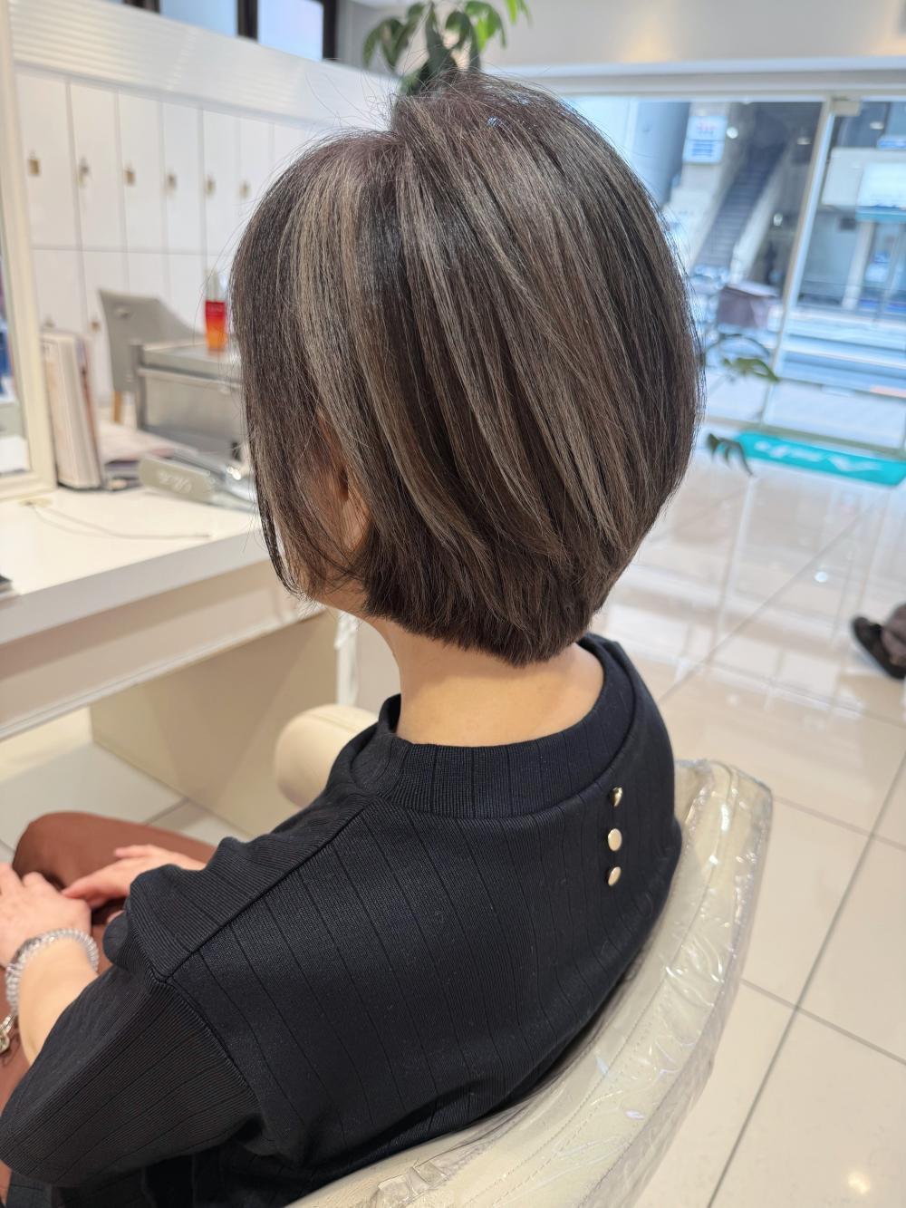 ＼艶髪/大人ショート/白髪/グレージュ/髪質改善/5０代／｜サブ写真②