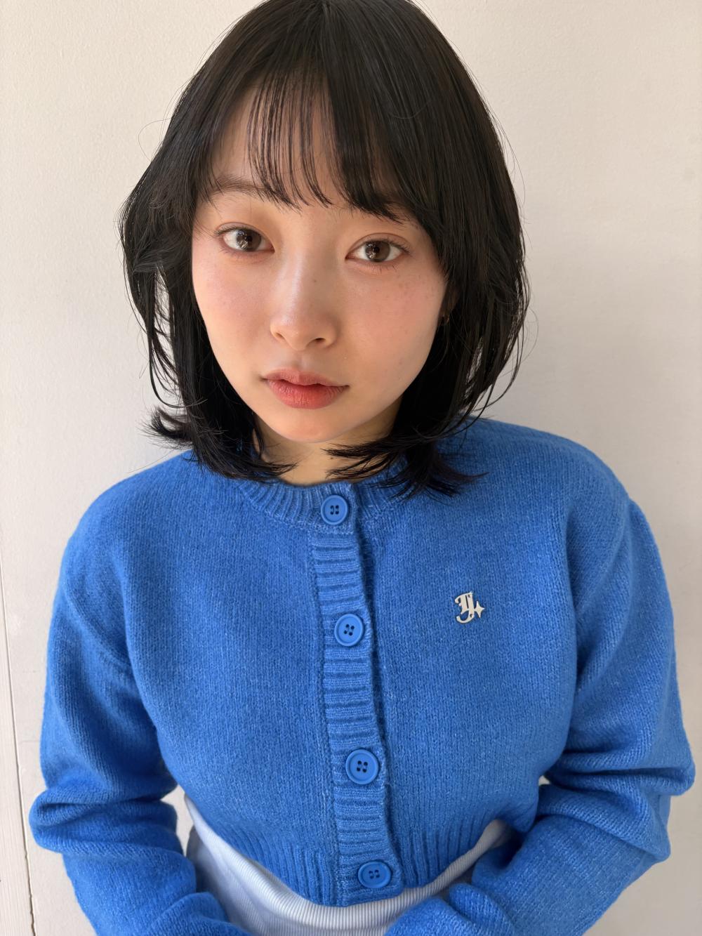 シアーバング×ナチュラルレイヤーボブ