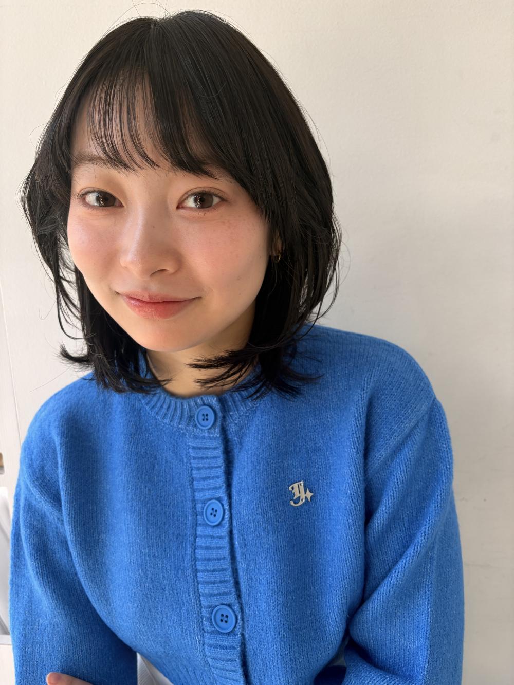 シアーバング×ナチュラルレイヤーボブ｜サブ写真②