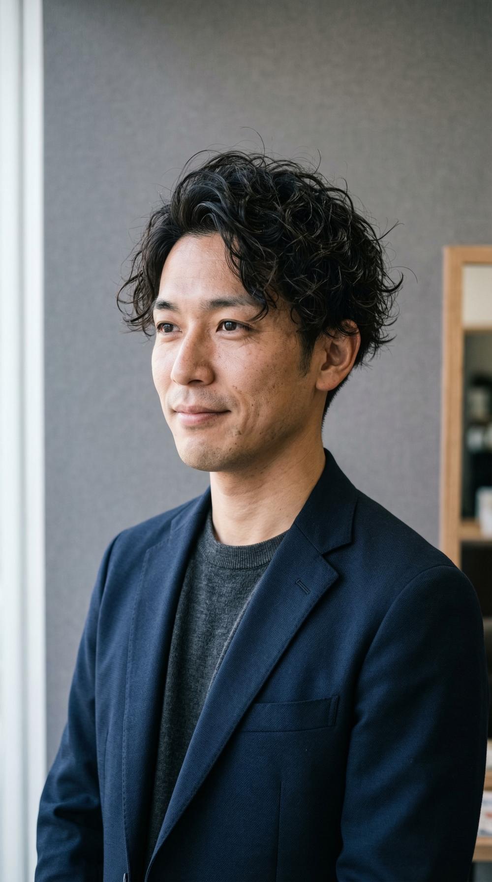 【横浜・桜木町】30代40代に似合う！大人爽やかアップバング×サイドフェード