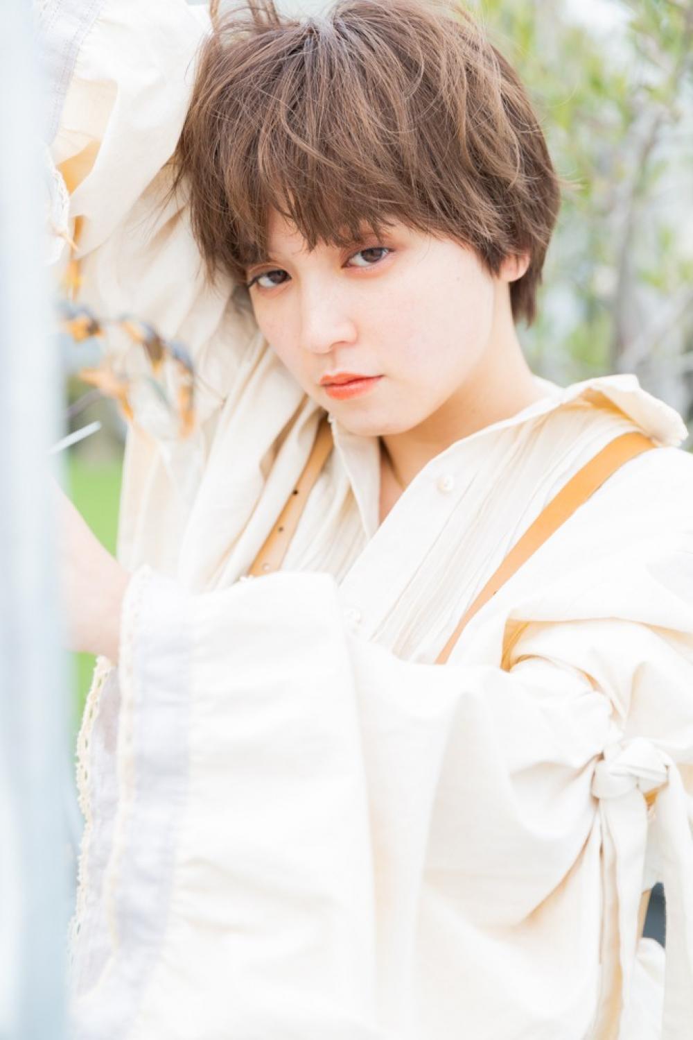 丸いシルエットが可愛いショート