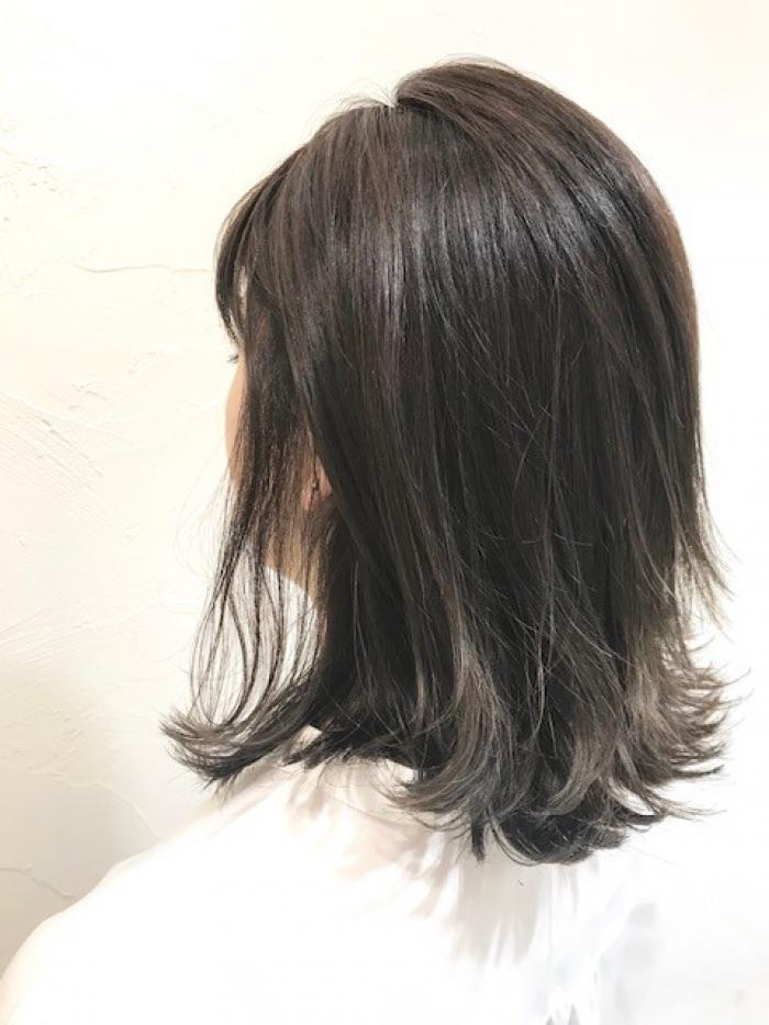 グレージュ×ハイライト