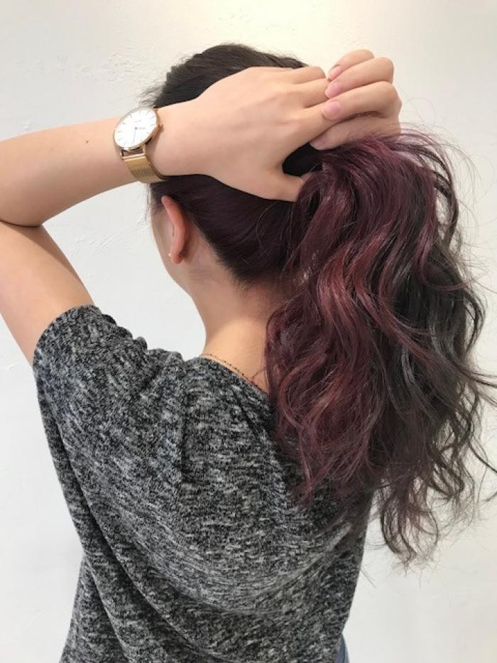 pail　gray×violet