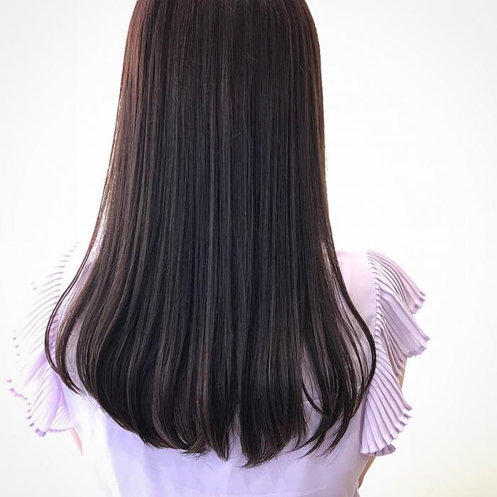 ナチュラル縮毛矯正です艶々ストレート