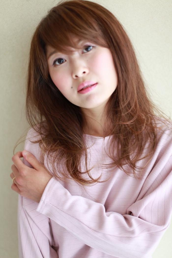 ハネかわいいセミロング