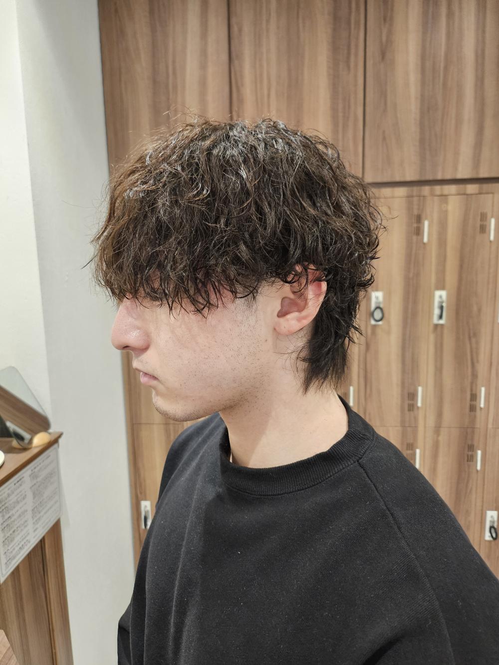 波巻きパーマ波巻きツイストスパイラルパーマ