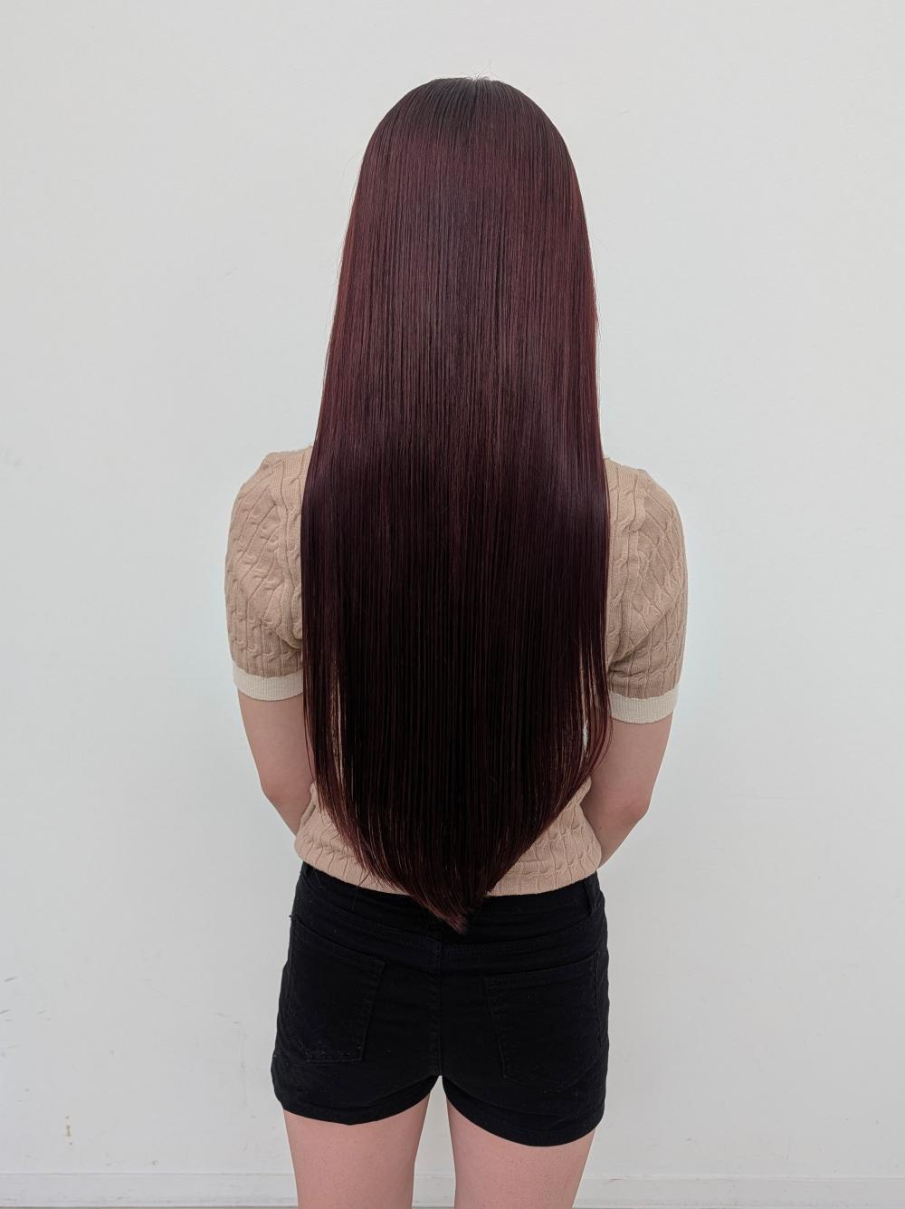 ロングヘアをキレイに維持したい！髪質改善カラー/ピンクバイオレットカラー｜サブ写真②