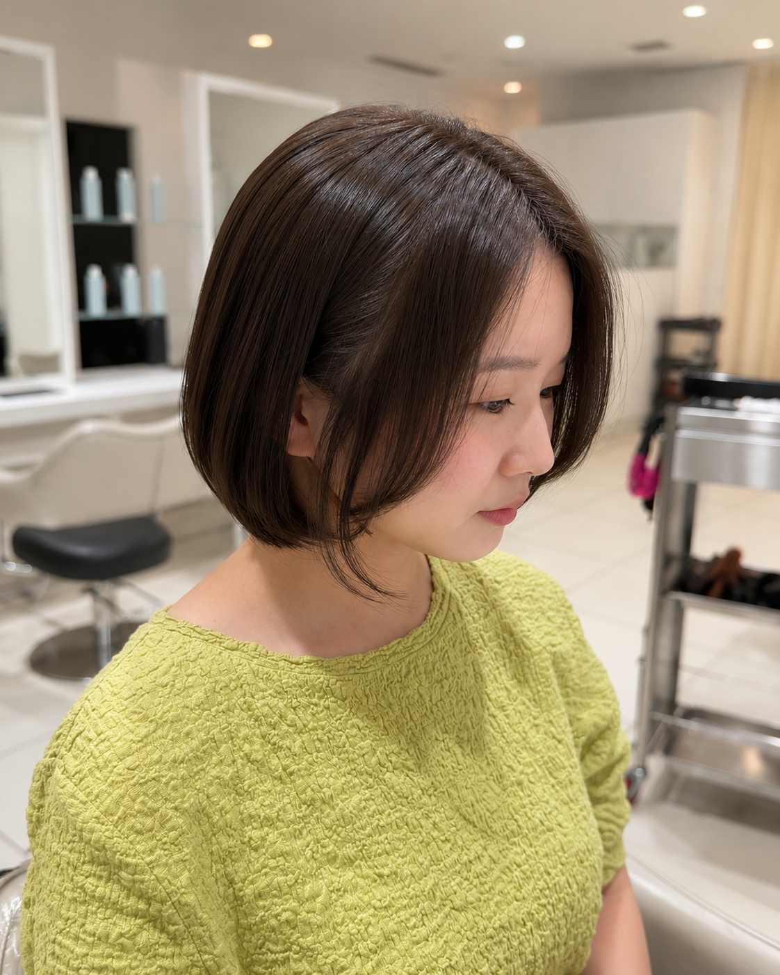 ＼艶髪/美髪/ミニボブ/オリーブ/髪質改善/縮毛矯正/30代／