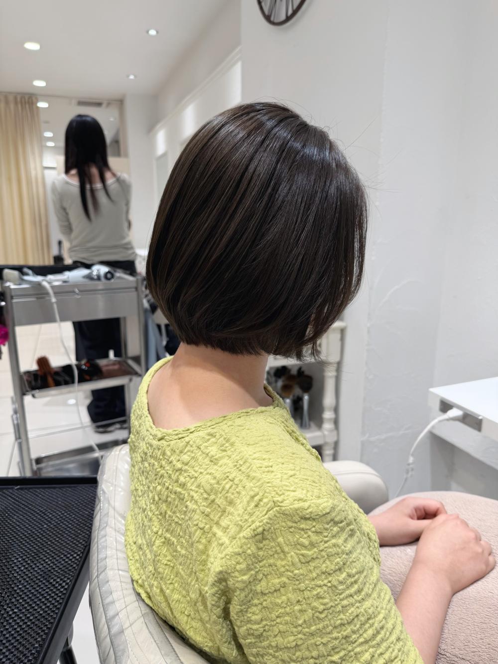＼艶髪/美髪/ミニボブ/オリーブ/髪質改善/縮毛矯正/30代／｜サブ写真②